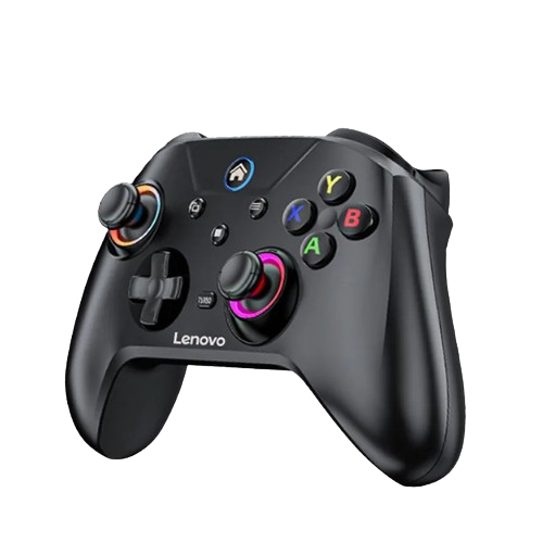 Mando inalámbrico para juegos Lenovo S02 con Bluetooth y gatillos de efecto Hall duales; compatible con Switch, PC, Android, iOS y TV.