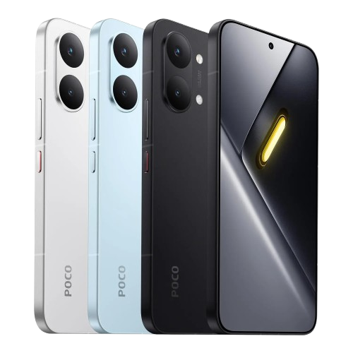 Smartphone Xiaomi Poco X8 Pro Max: versiones de 12 GB/256 GB y 12 GB/512 GB, procesador Dimensity 9500s, batería de 8500 mAh, sensor Light Fusion 600 de 50 MP con OIS, cargador no incluido.