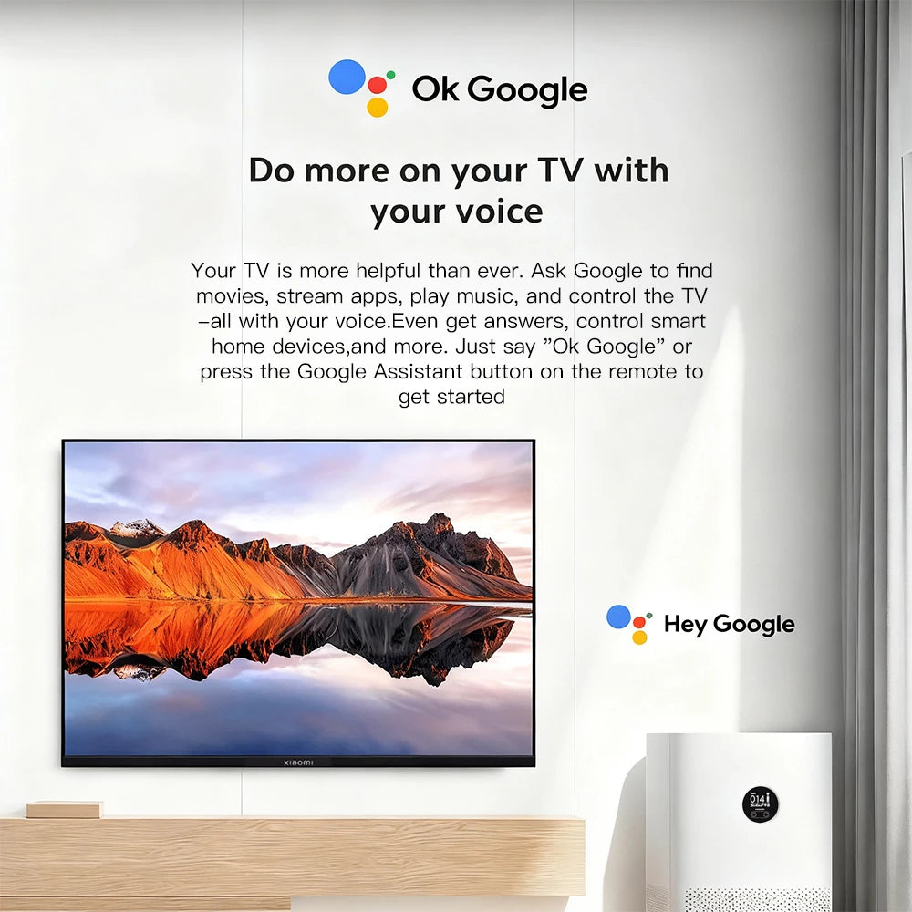 Xiaomi TV A 32, tamaño compacto con pantalla a color, sonido dinámico con Dolby Audio™, DTS-X y DTS Virtual:X, acabado metálico de alta gama