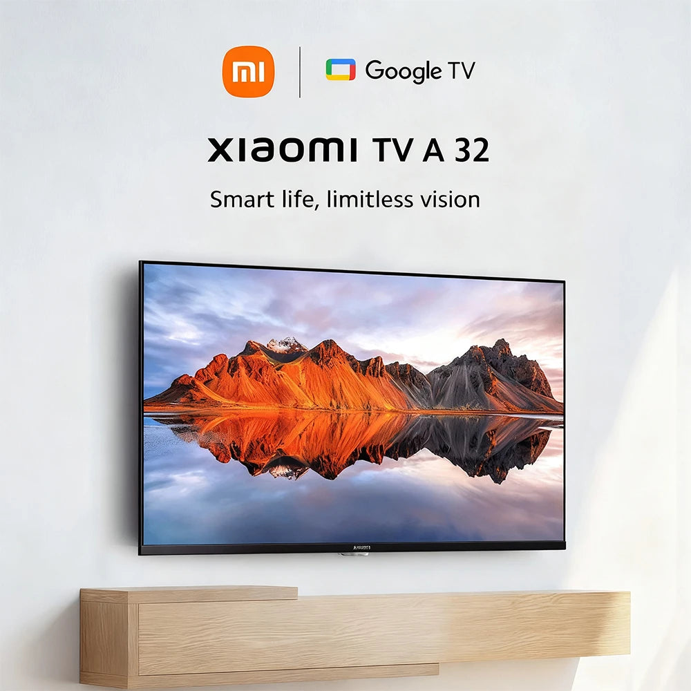 Xiaomi TV A 32, tamaño compacto con pantalla a color, sonido dinámico con Dolby Audio™, DTS-X y DTS Virtual:X, acabado metálico de alta gama