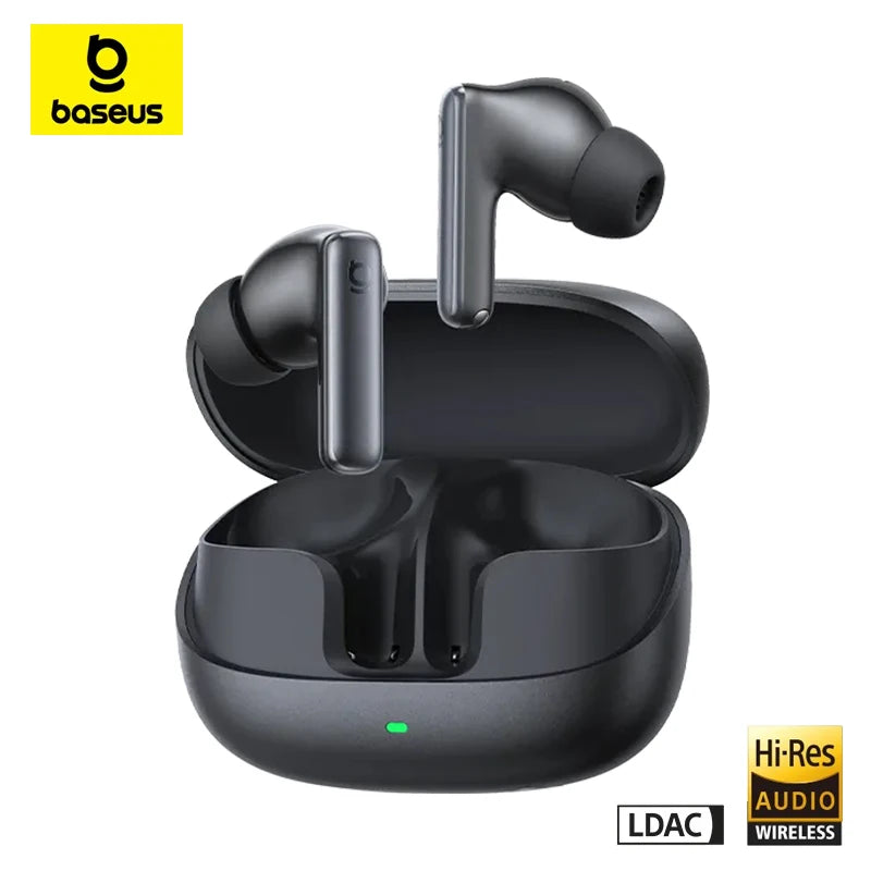 Baseus Bowie MP1 TWS Wireless Bluetooth 6.0 Headphones with Active Noise Cancellation (ANC), Hi-Fi Earbuds, High-Resolution, LDAC, and ENC