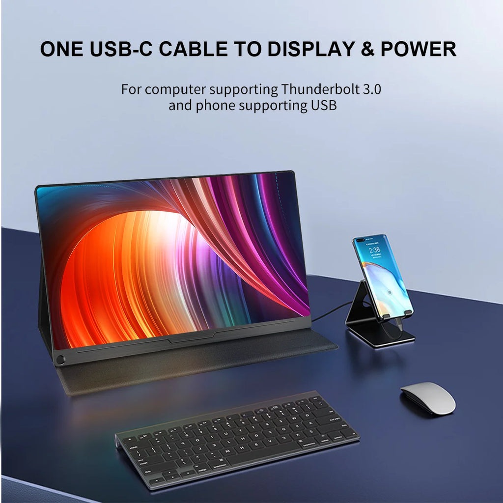 Monitor portátil para juegos 4K UHD de 15,6 pulgadas: pantalla externa para PC, PS5, PS4, Xbox, Switch, portátil, tableta y teléfono (oferta para Europa)