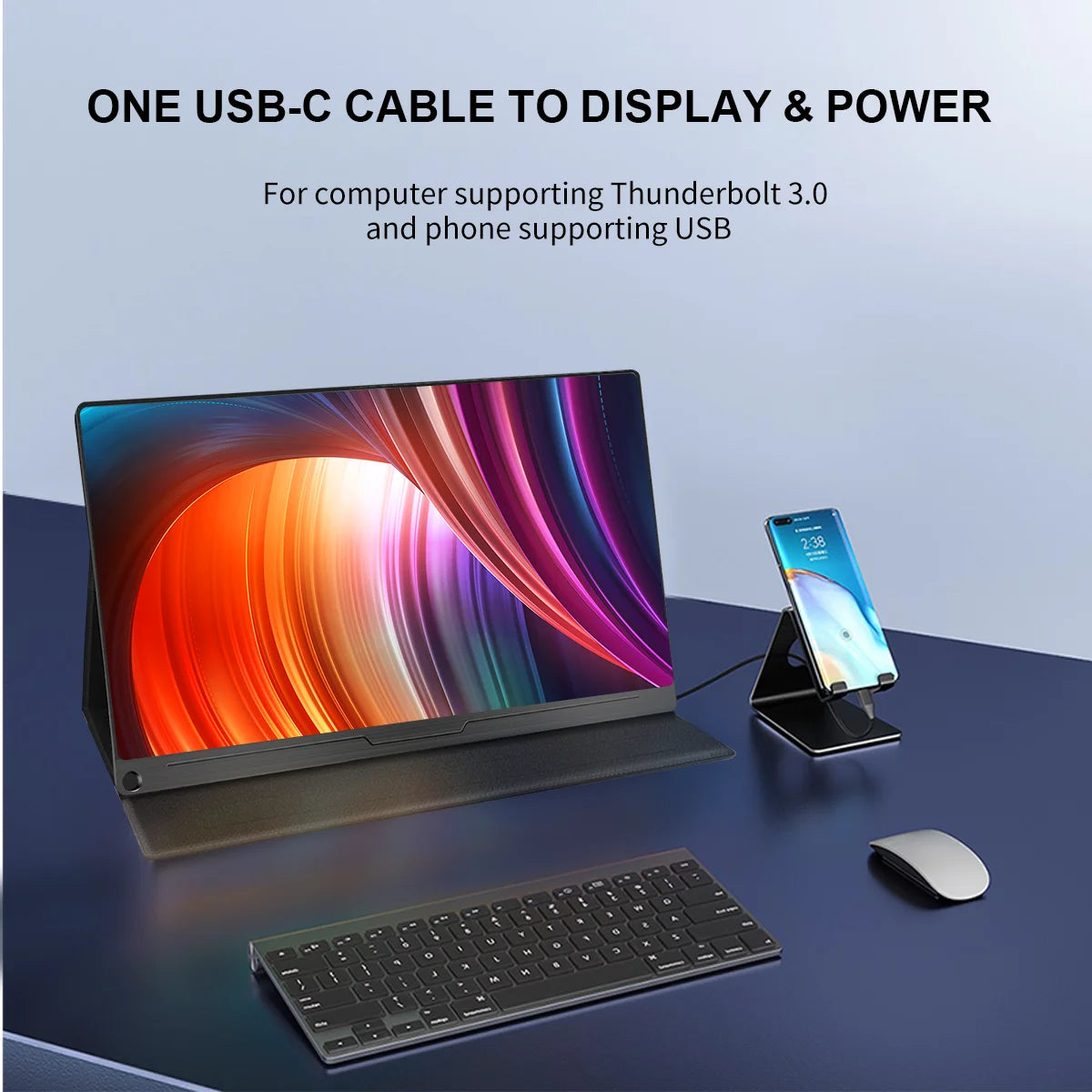 Monitor portátil para juegos 4K UHD de 15,6 pulgadas: pantalla externa para PC, PS5, PS4, Xbox, Switch, portátil, tableta y teléfono (oferta para Europa)