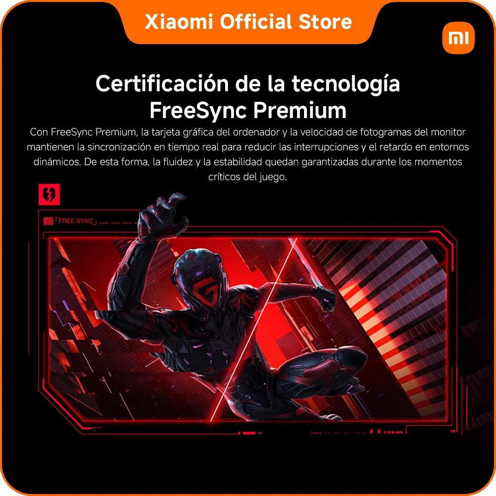 Monitor gaming curvo Xiaomi G34Wqi, alta tasa de refresco de 180 Hz, pantalla ultraancha WQHD, 95% DCI-P3, 100% sRGB