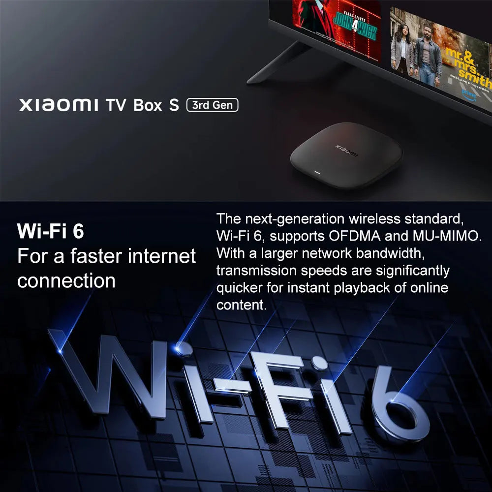 Nuevo Xiaomi TV Box S 3.ª generación, reproductor multimedia 4K UHD Smart Android TV Box, Dolby Vision HDR10+ Google Assistant Google TV Set-Top Box