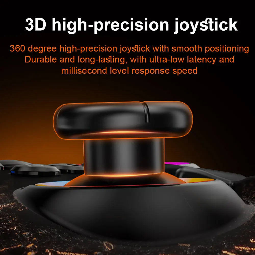 Mando inalámbrico para juegos Lenovo S02 con Bluetooth y gatillos de efecto Hall dual; compatible con Switch, PC, Android, iOS y TV.