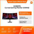 Monitor gaming curvo Xiaomi G34Wqi, alta tasa de refresco de 180 Hz, pantalla ultraancha WQHD, 95% DCI-P3, 100% sRGB