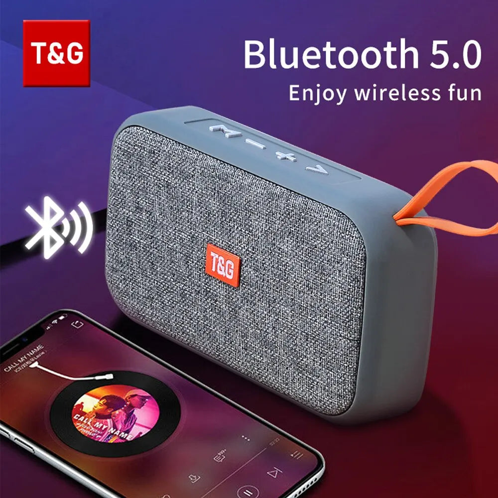 Mini barra de sonido portátil inalámbrica TG506 (Bluetooth 5.0, Hi-Fi), para interiores y exteriores; compatible con tarjeta TF y radio FM; resistente al agua.