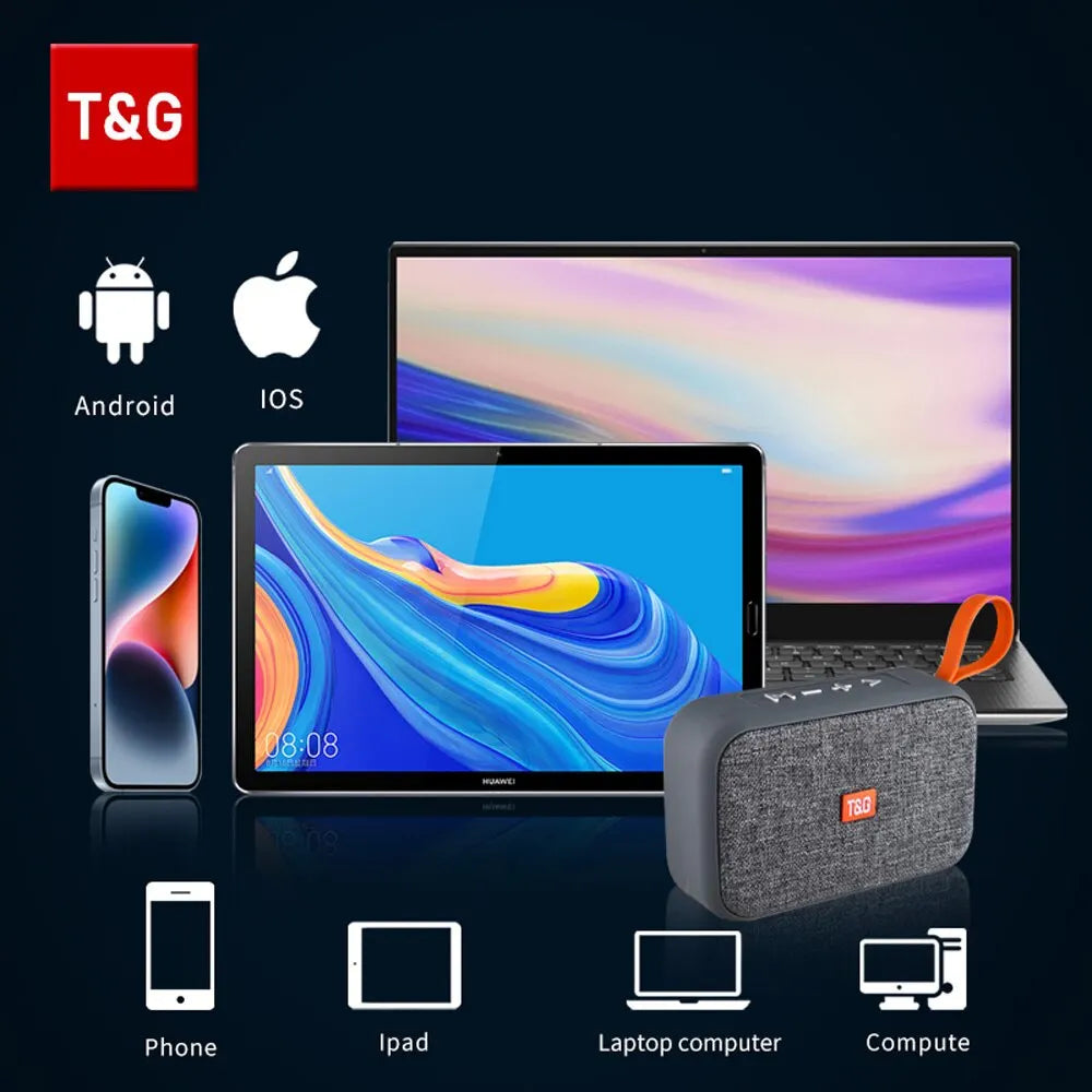 Mini barra de sonido portátil inalámbrica TG506 (Bluetooth 5.0, Hi-Fi), para interiores y exteriores; compatible con tarjeta TF y radio FM; resistente al agua.