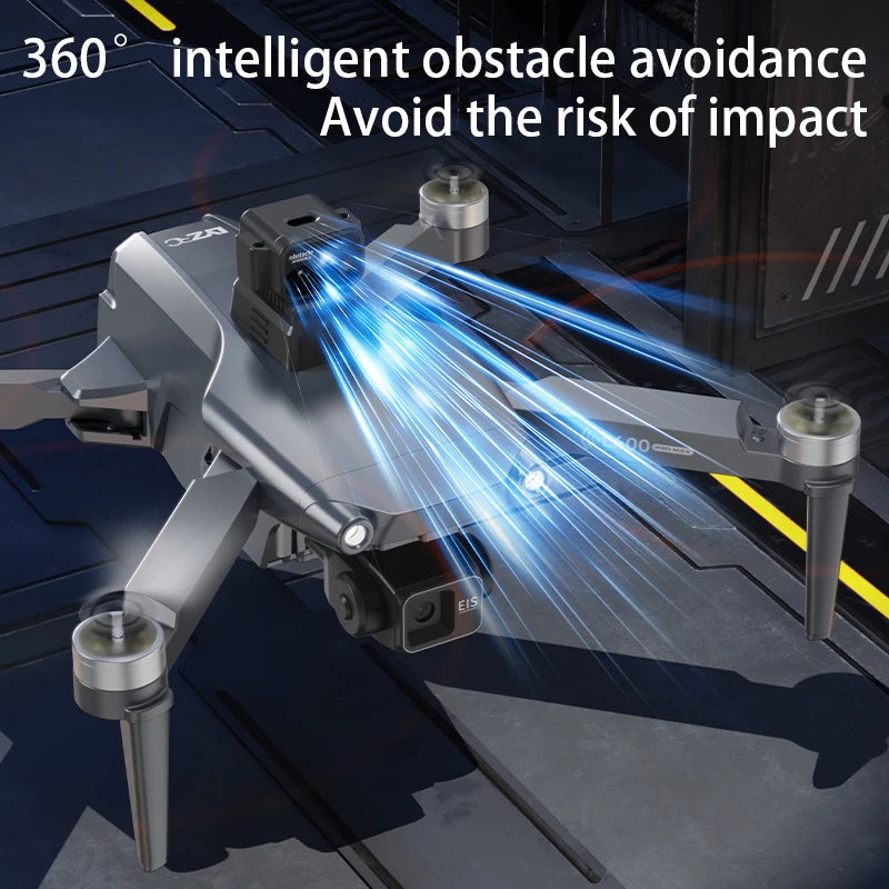 L600 PRO MAX GPS Drone Professional 8K 3-Axis Gimbal HD Dual Camera Obstacle Avoidance FPV Brushless 5G WIFI RC Quadcopter Toys